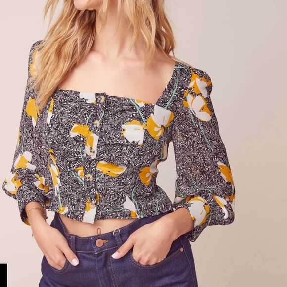 ASTR: AMAYA FLORAL TOP - Picture 5 of 9